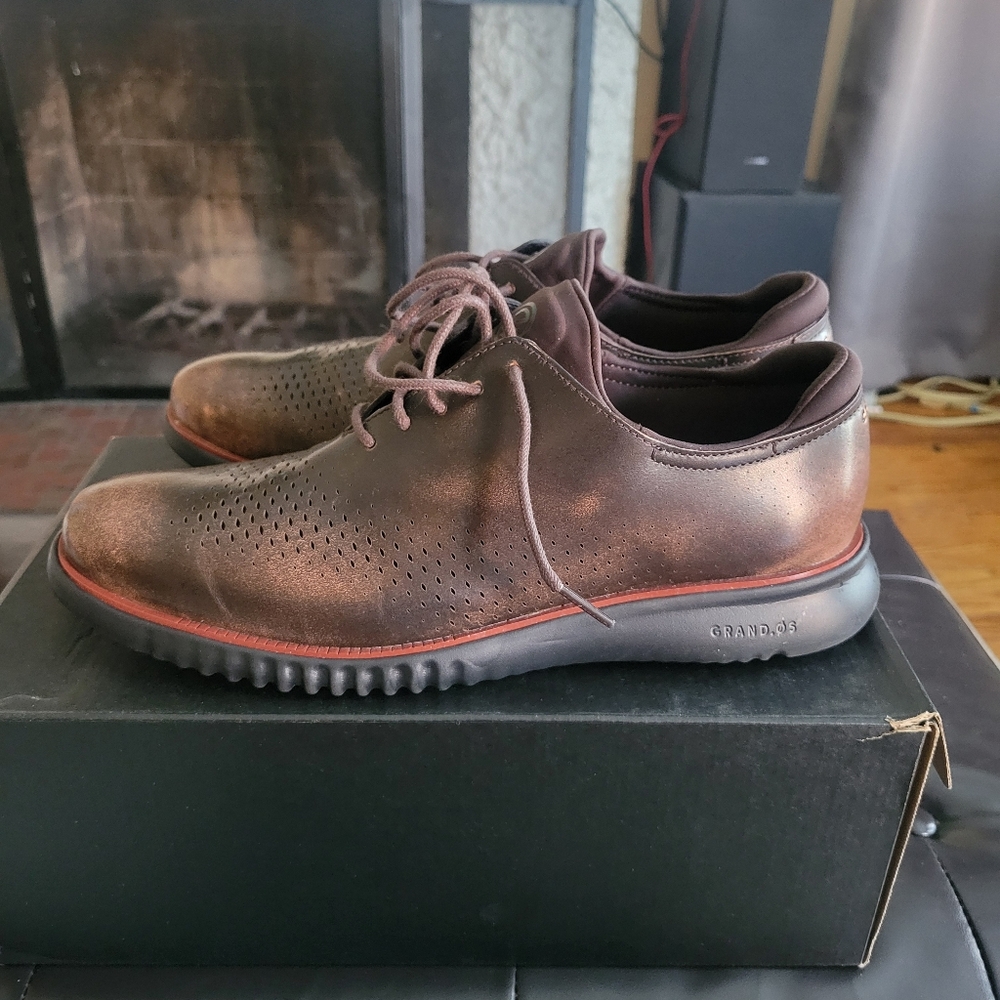 Cole Haan 2 Zerogrand LSR Wing Dark Chocolate/Black - Picture 7 of 10